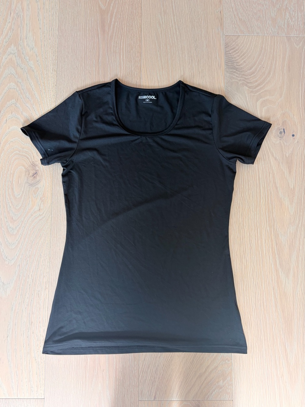 Black Short Sleeve Athletic Tee S